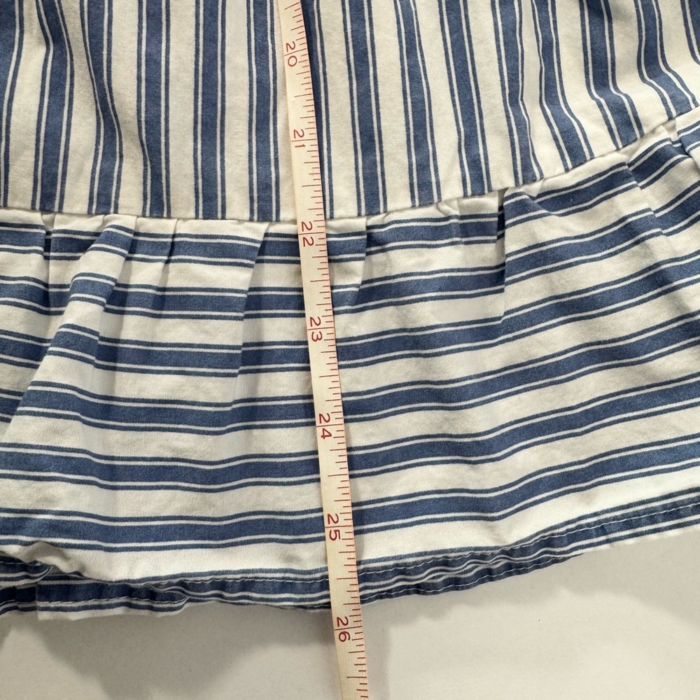 BCBGirls Navy and White Striped Casual Dress Sz 8 - Picture 7 of 8